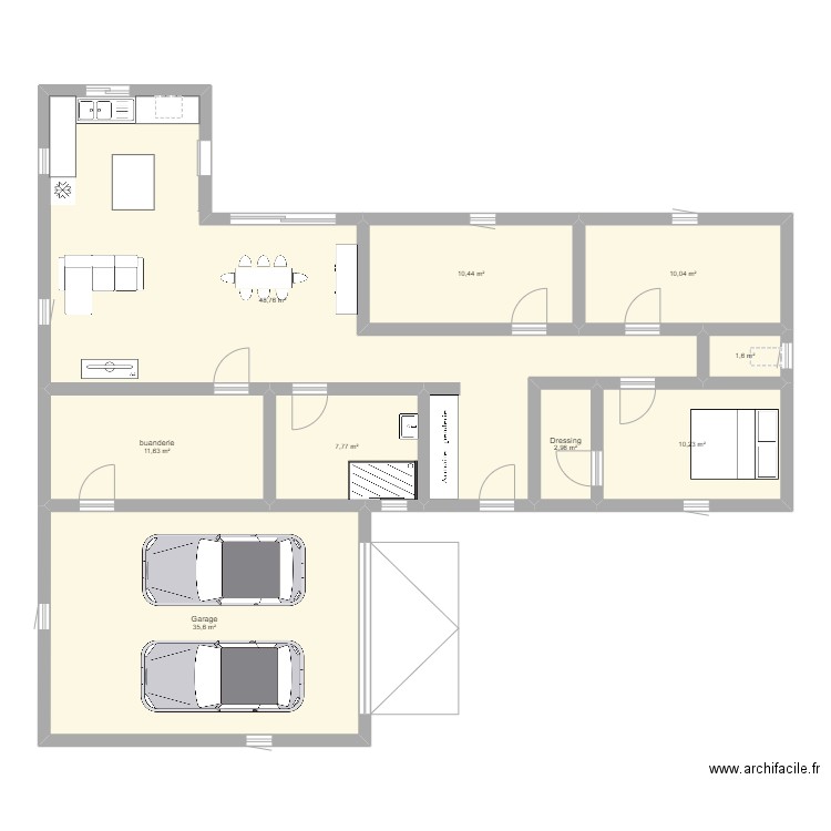 PROJET COURBES. Plan de 0 pièce et 0 m2
