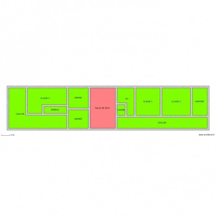 MATERNELLE ALLONDIERE. Plan de 0 pièce et 0 m2