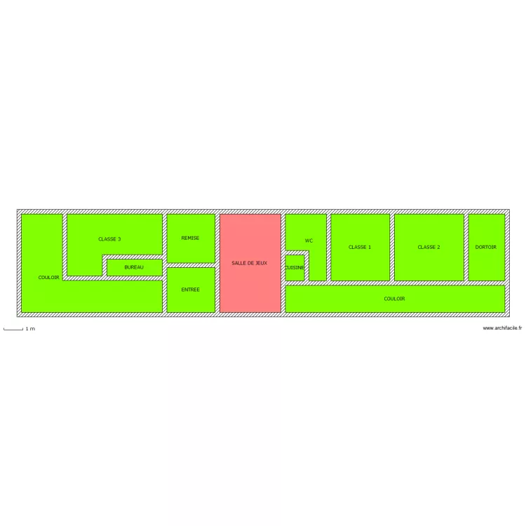 MATERNELLE ALLONDIERE. Plan de 