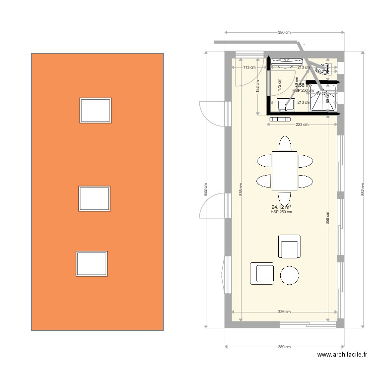 Véranda V00. Plan de 0 pièce et 0 m2