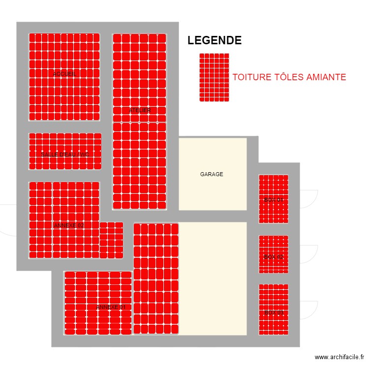 CLUB HOUSE. Plan de 22 pièces et 204 m2