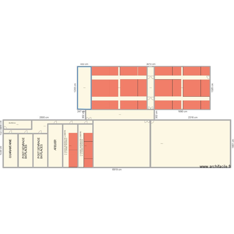 Mater Liberté Rénov Bief du Fourg v2. Plan de 14 pièces et 1516 m2