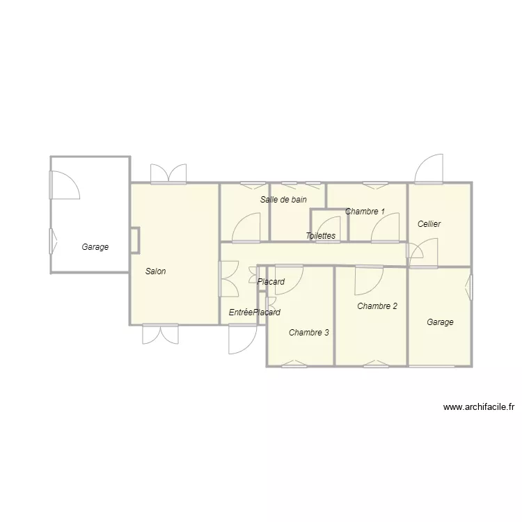 Croquis FERNANDES. Plan de 