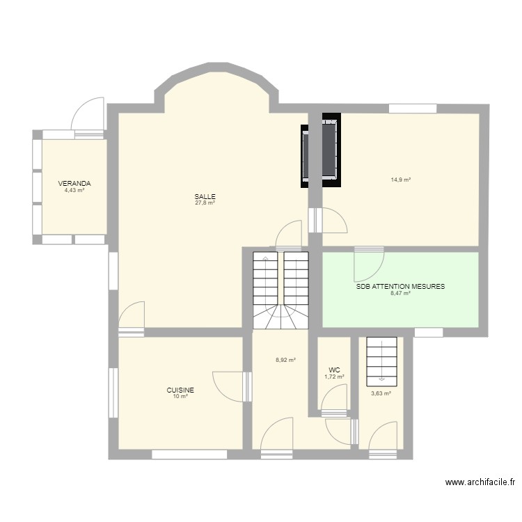 PLAN ST NICOLAS LOGEMENT 1. Plan de 0 pièce et 0 m2