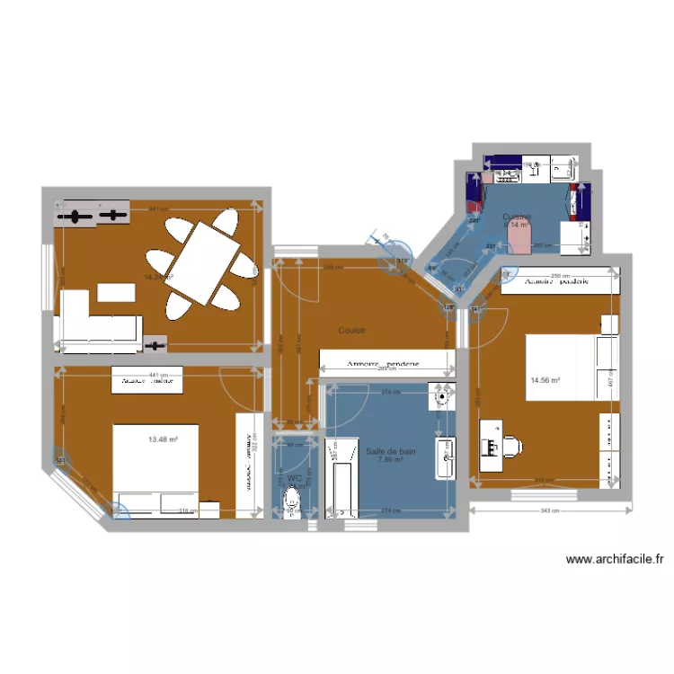 Bel Air cuisine. Plan de Bel Air cuisine. Plan de