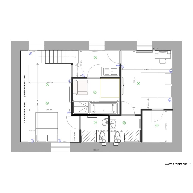 appartement Gournay 5. Plan de 0 pièce et 0 m2
