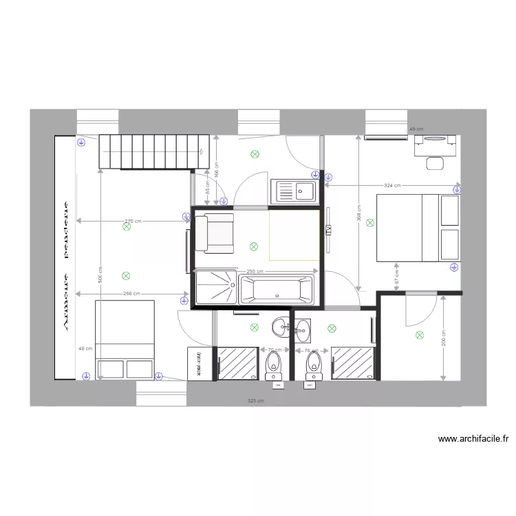 appartement Gournay 5. Plan de appartement Gournay 5. Plan de