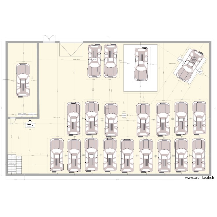 ATELIER . Plan de 1 pièce et 585 m2