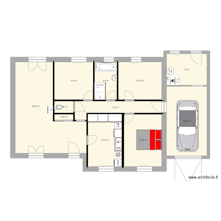 maison 6. Plan de 0 pièce et 0 m2