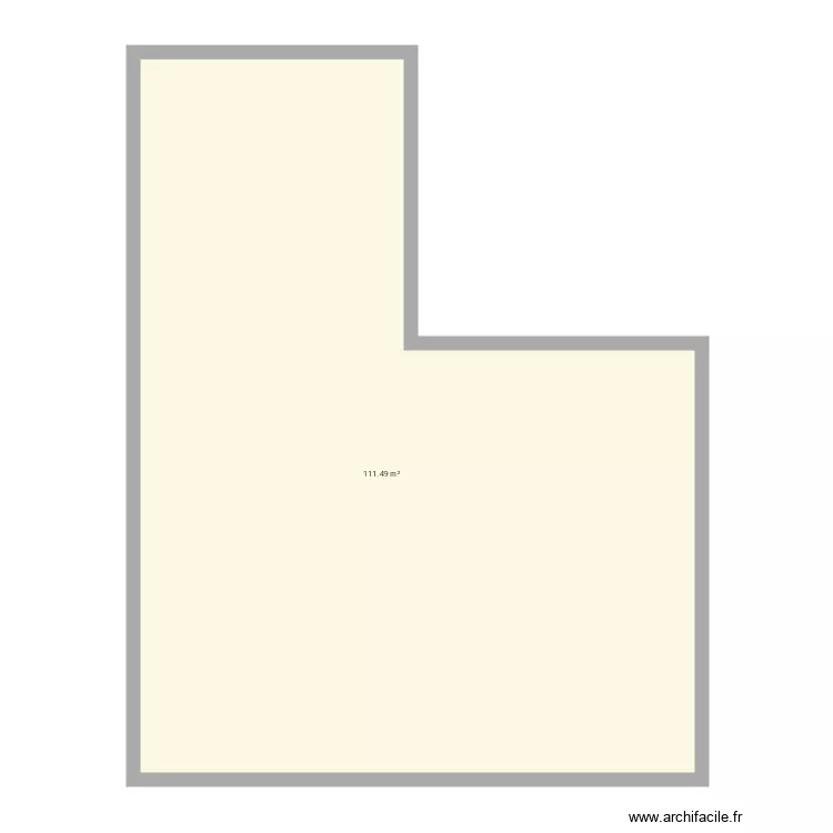 Surface totale maison. Plan de 