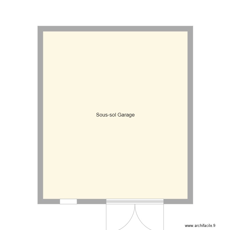 Croquis VACHET sou sol. Plan de 0 pièce et 0 m2