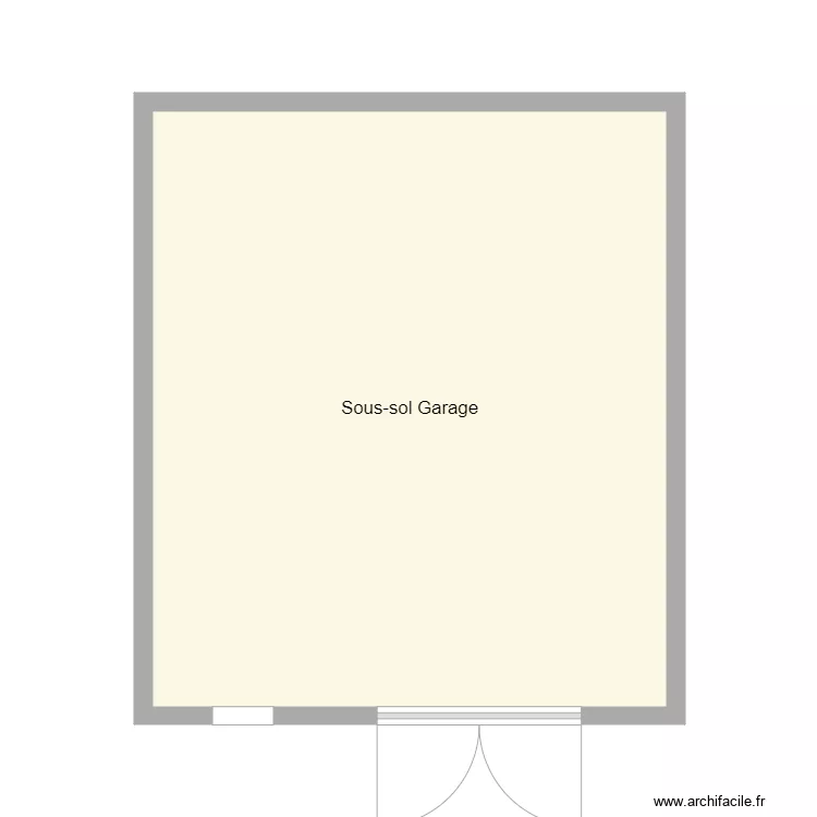 Croquis VACHET sou sol. Plan de 