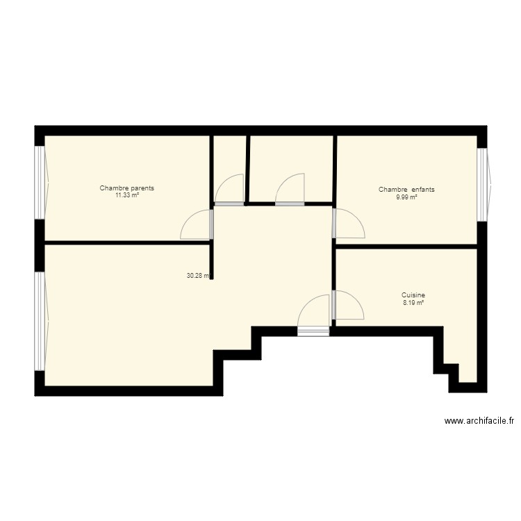 Appartement v1. Plan de 0 pièce et 0 m2