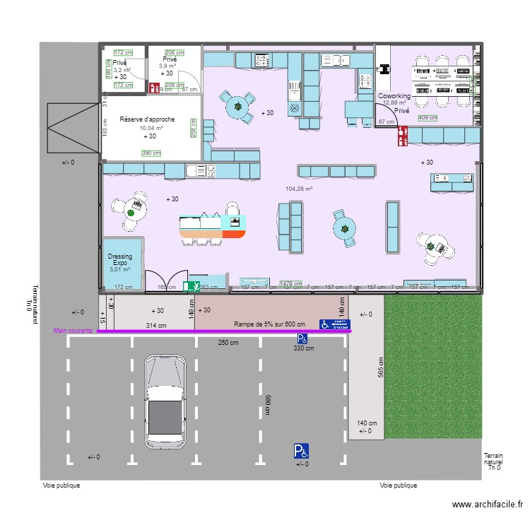 SCHMIDT APRES TRAVAUX. Plan de 7 pièces et 143 m2