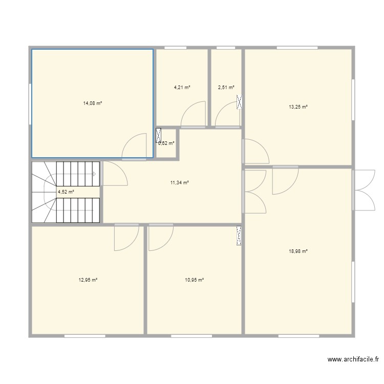 Plan initial. Plan de 0 pièce et 0 m2