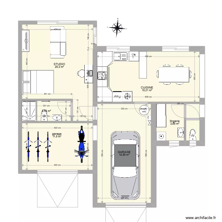 CUISINE GARAGES V3. Plan de 