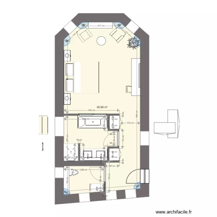 Chambre Chateau Buffière 1. Plan de Chambre Chateau Buffière 1. Plan de