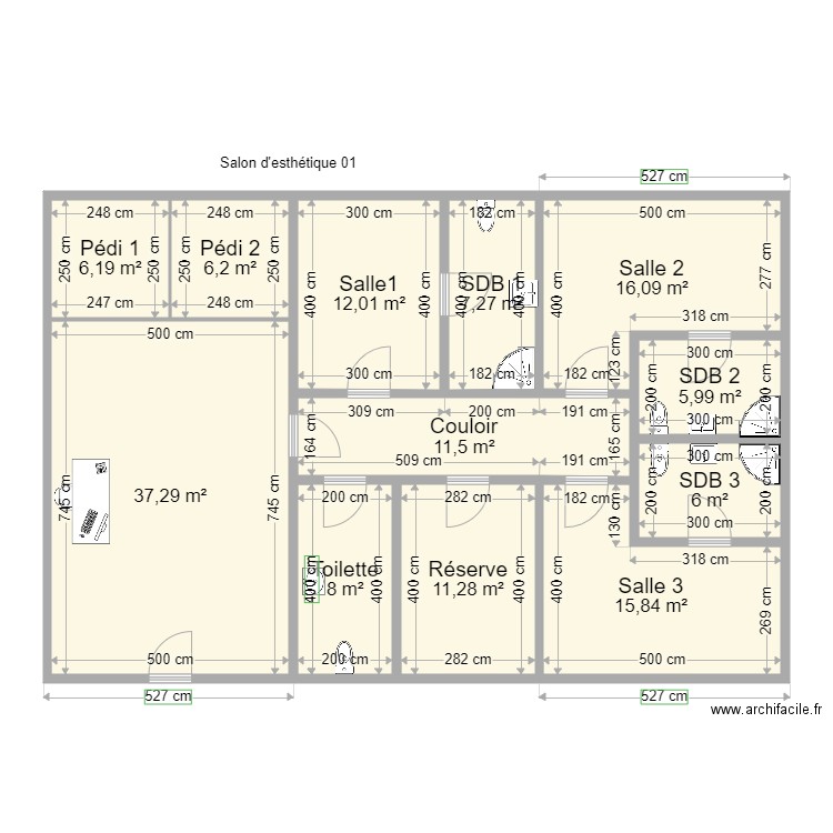 Salon Vivi 01. Plan de 0 pièce et 0 m2