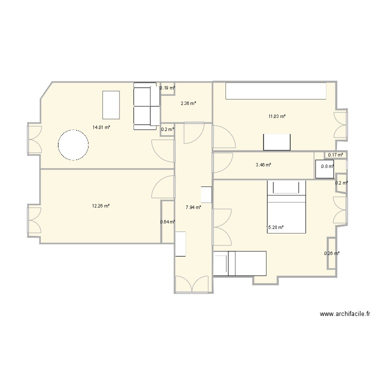 BLANCON . Plan de 0 pièce et 0 m2