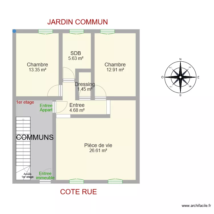 BERNARD toussaint thierry. Plan de 