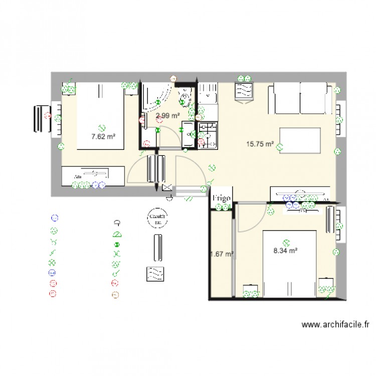 Appt. Plan de 0 pièce et 0 m2