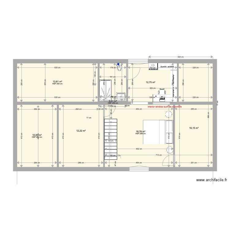 Plan arc en ciel projet mezzanine. Plan de 0 pièce et 0 m2