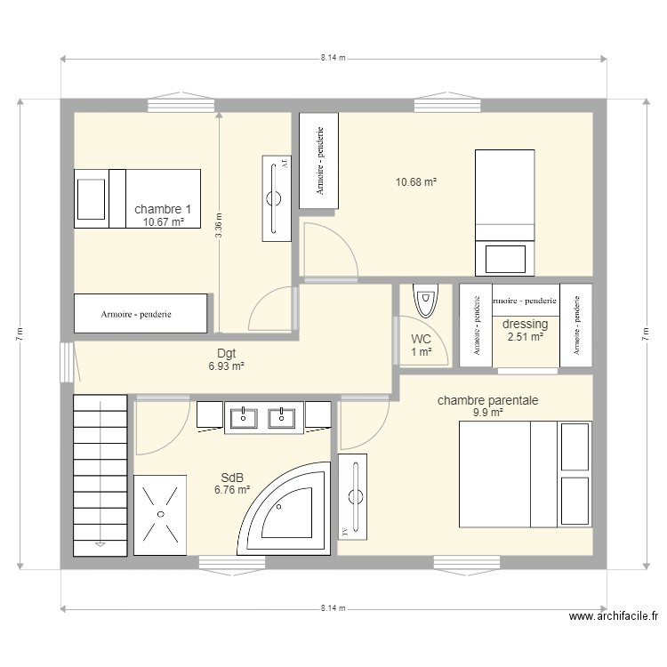 prompsat meublé. Plan de 0 pièce et 0 m2