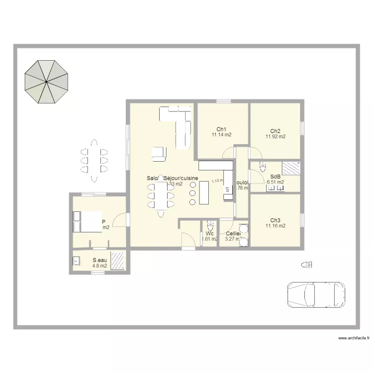 Version Hortense. Plan de 