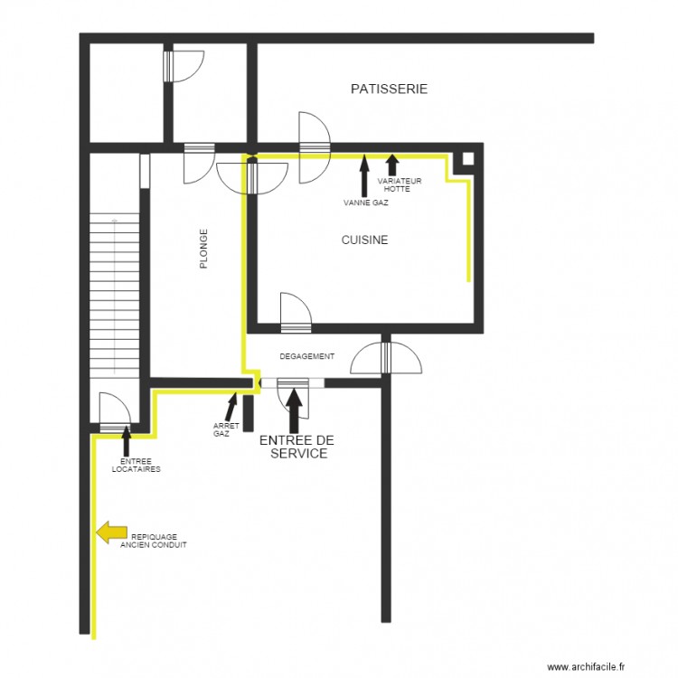 GAZ. Plan de 0 pièce et 0 m2