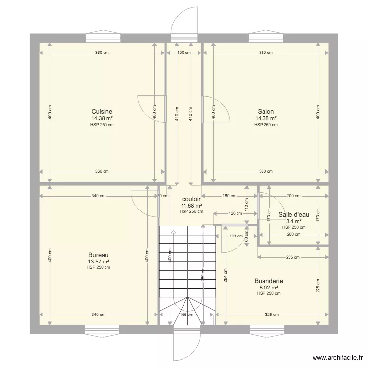 LONGUES RDC AVANT. Plan de 