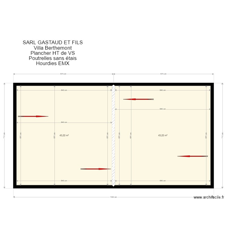 SARL Gastaud villa Berthemeont. Plan de 0 pièce et 0 m2