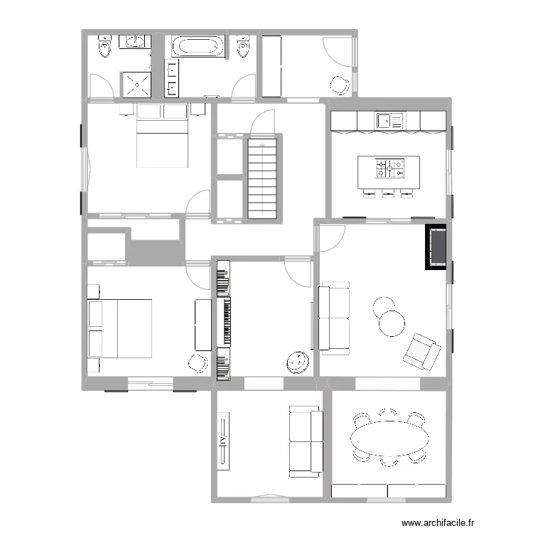 Haut 115. Plan de 
