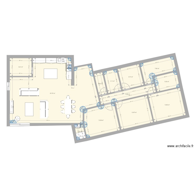 plan RDC peyriere modifie option 2. Plan de 0 pièce et 0 m2