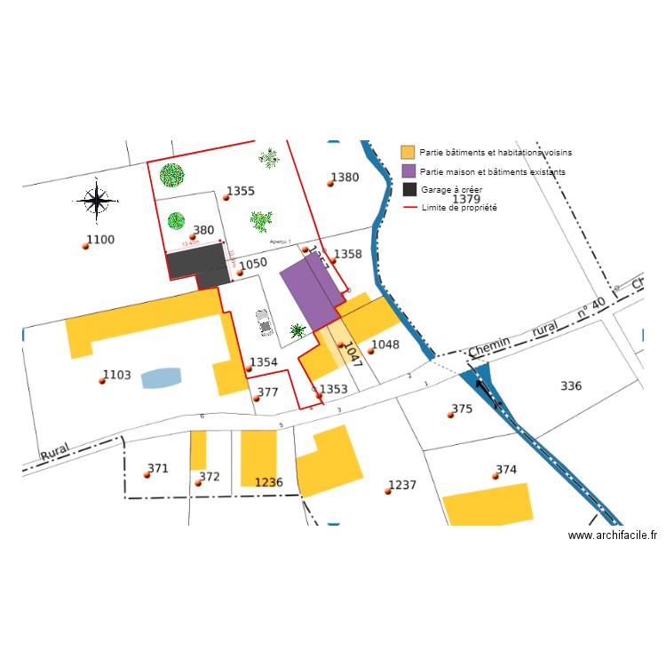 Plan de masse Ludo. Plan de 0 pièce et 0 m2