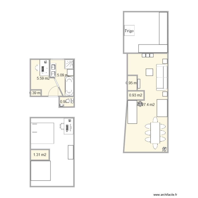 chen&eacute;e. Plan de 0 pièce et 0 m2