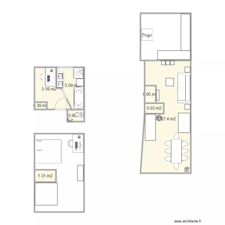 chen&eacute;e. Plan de 