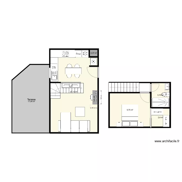appart vieugy. Plan de 