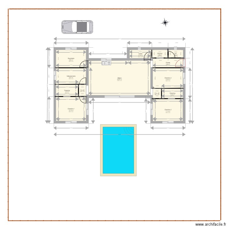 Guiguet extérieurs. Plan de 0 pièce et 0 m2