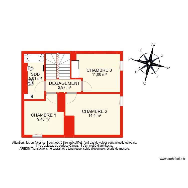 BI 9789 ETAGE 1. Plan de 