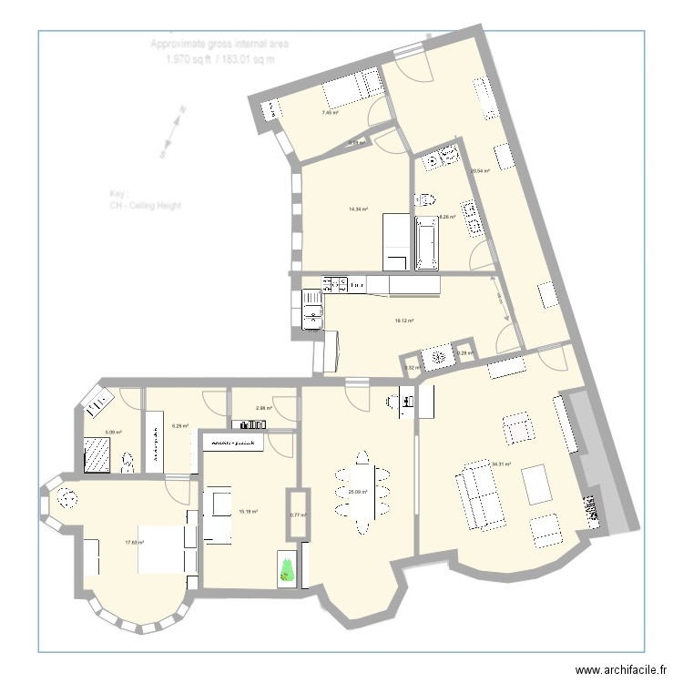 FitzJames 10ter. Plan de 0 pièce et 0 m2