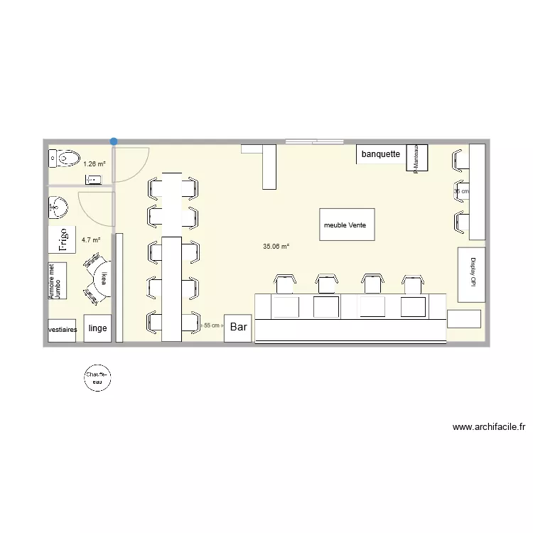 NB9 V4 avec WC. Plan de 