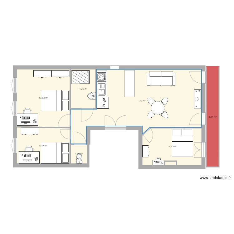 TEST CLARA. Plan de 0 pièce et 0 m2