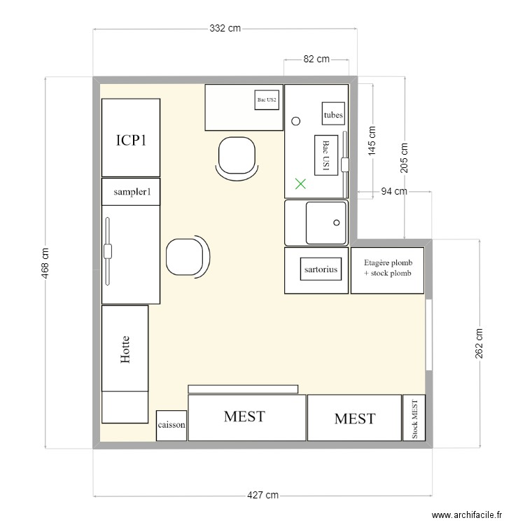 Plomb v2. Plan de 0 pièce et 0 m2