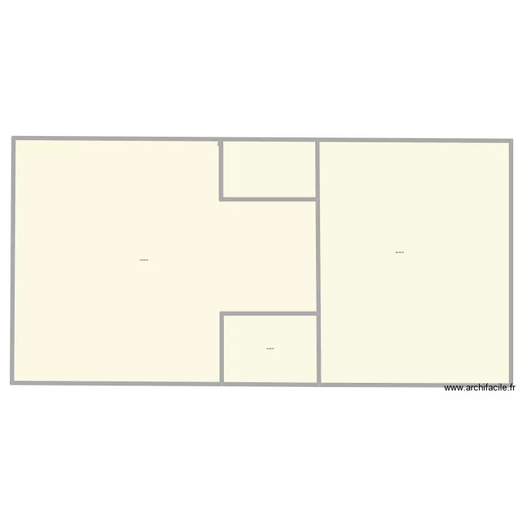 R68. Plan de 3  et 836 m²