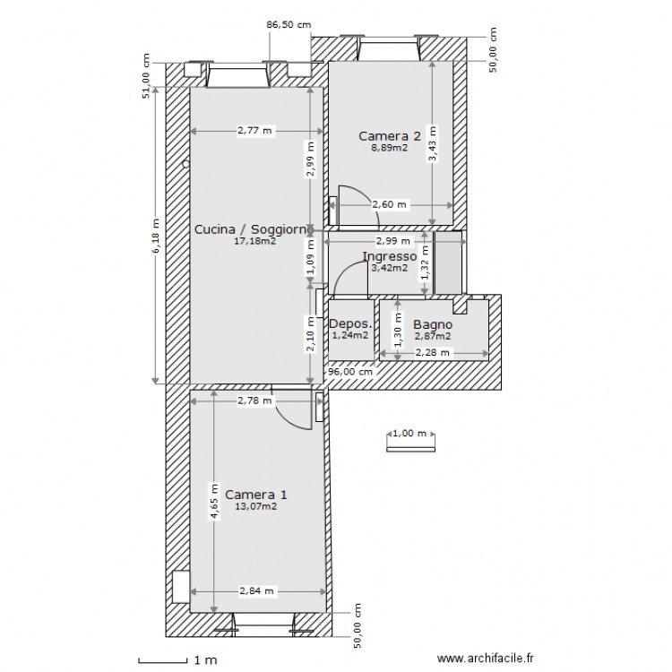 via-massera-actuel. Plan de 0 pièce et 0 m2