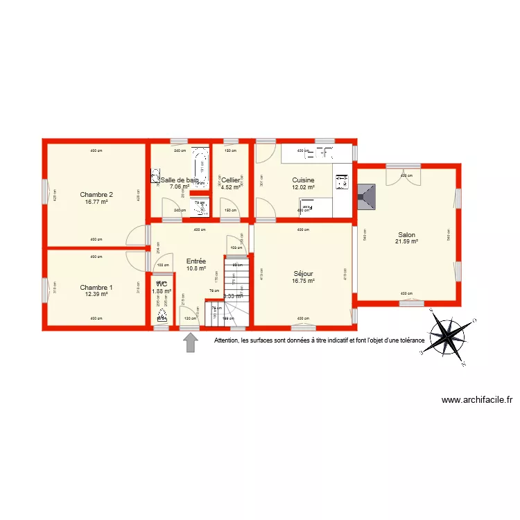 BI 5295 RDC c&ocirc;t&eacute;. Plan de 