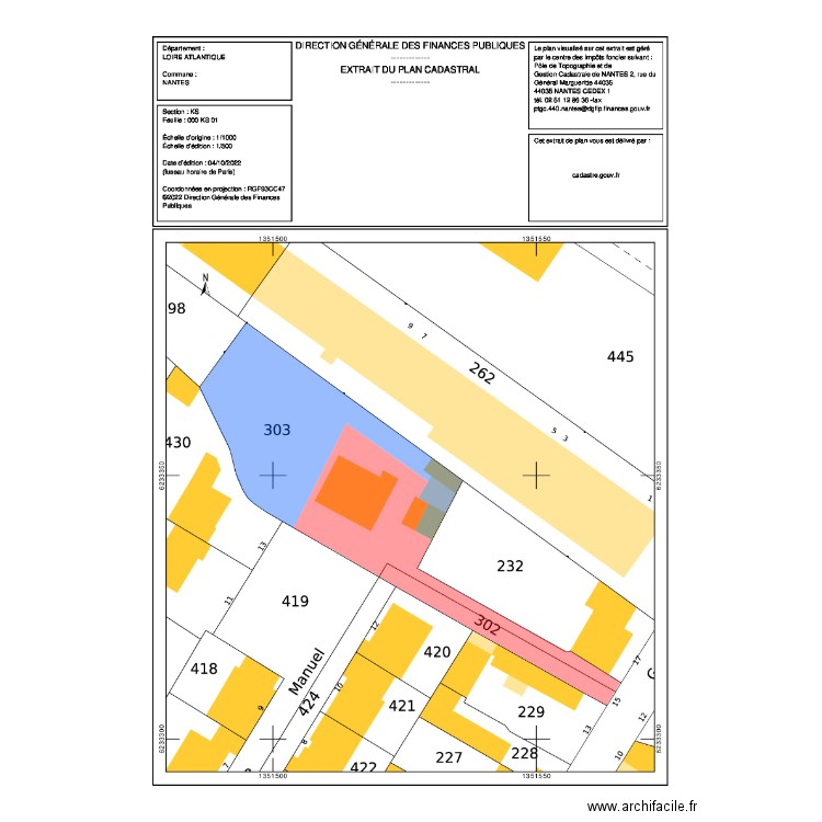 Grand Verger découpe 2 lots. Plan de 0 pièce et 0 m2