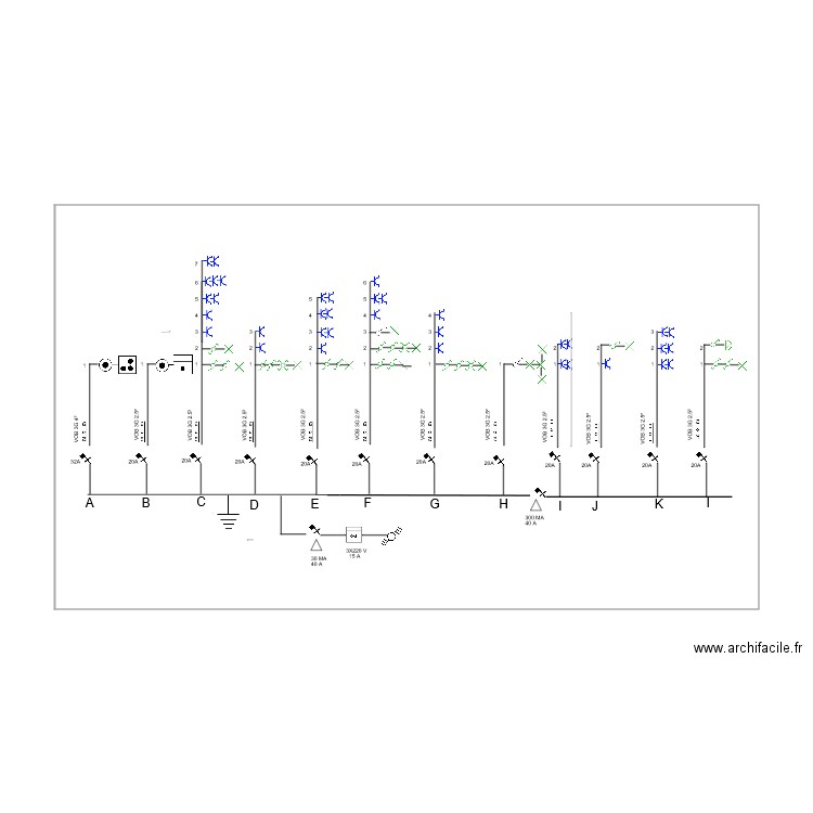 schema unifilaire st philomene. Plan de 0 pièce et 0 m2