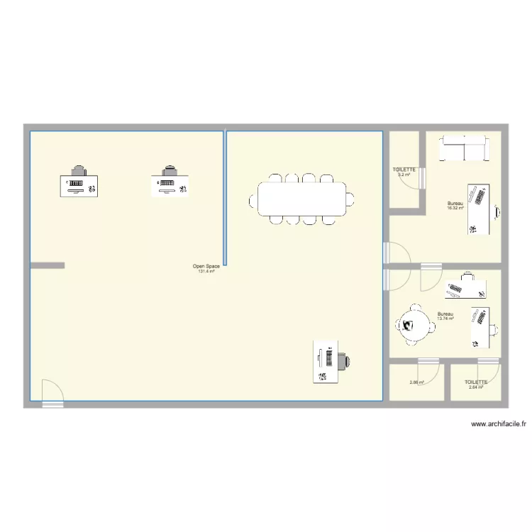 Plan actuel Niveau 1 ABETIC CNMAN. Plan de 