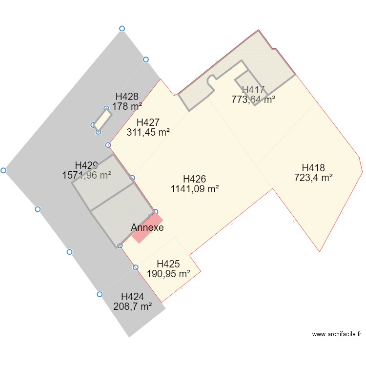 plan de masse v2. Plan de 0 pièce et 0 m2